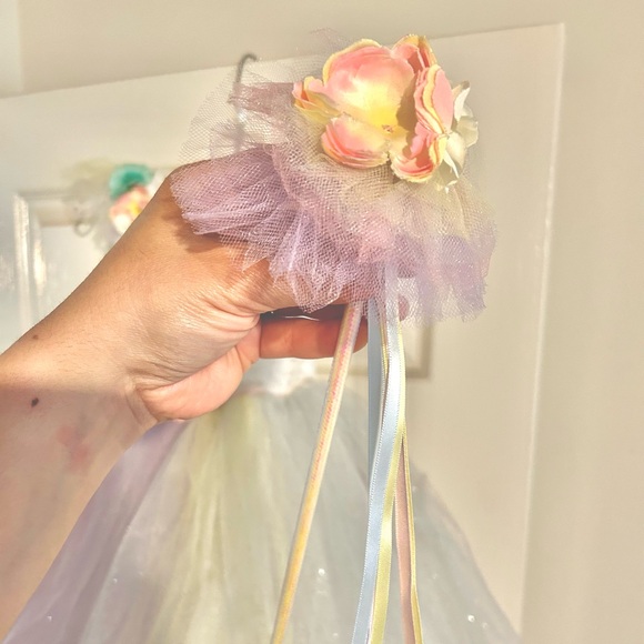 Unicorn Silver shimmer Birthday dress unicorn princess size 3T - Picture 4 of 5